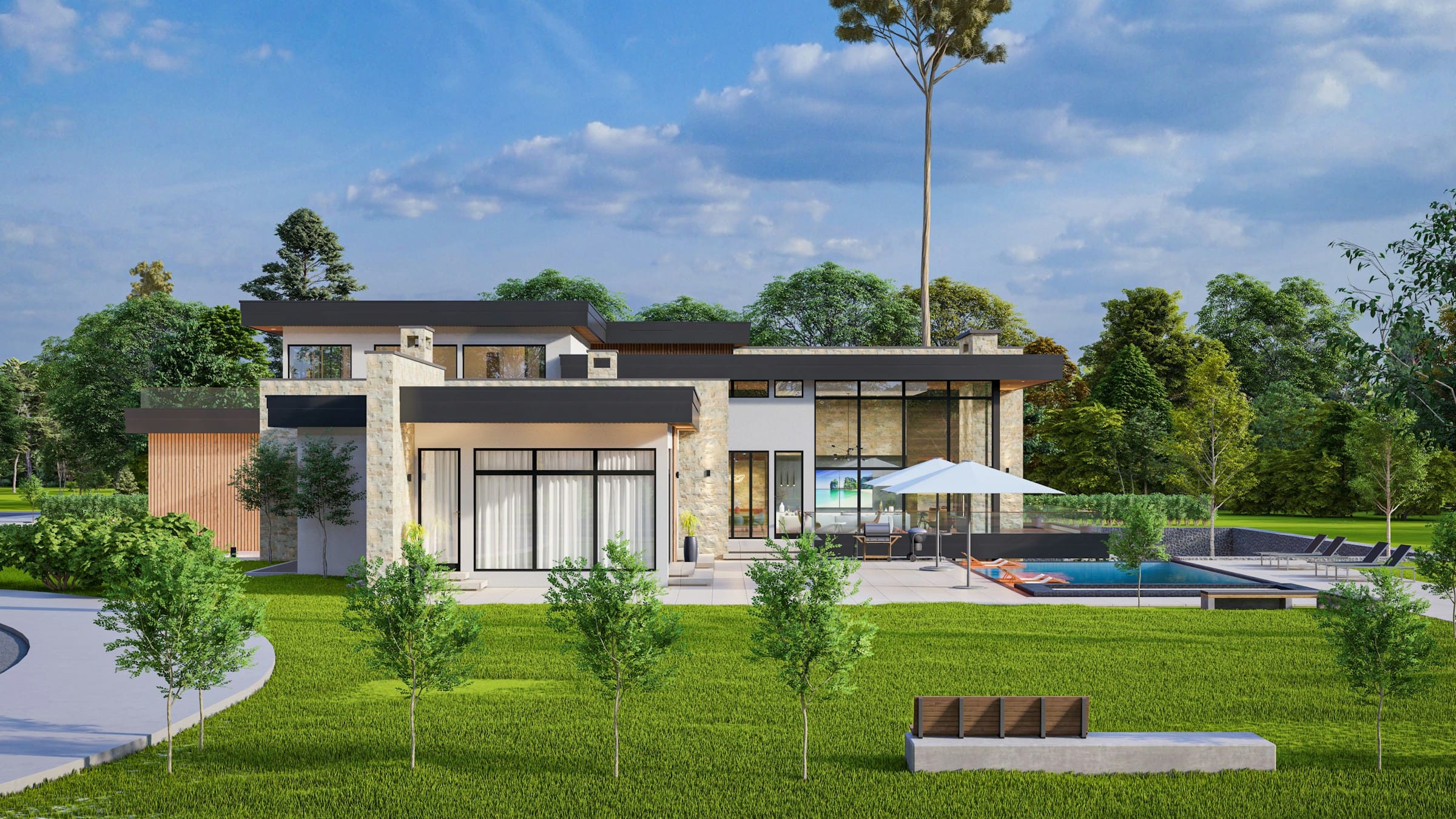 imagen del frente de una casa en venta